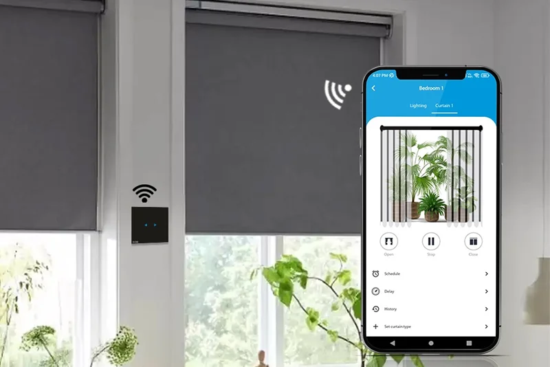 پرده برقی هوشمند: آینده کنترل نور و حریم خصوصی